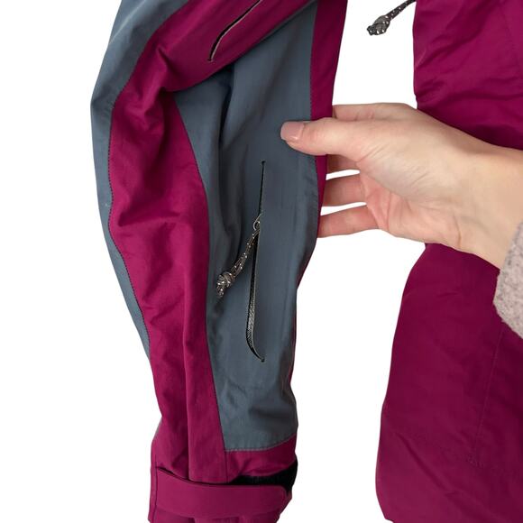 Mountain Hardwear Conduit Maroon Ski Winter Jacket Sz 6 - Picture 8 of 10